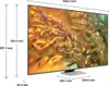 A diagram showing the dimensions of a Samsung TV. Náhľad obrázku produktu