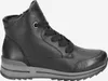 A studio shot of a black leather boot. Anteprima dell’immagine prodotto