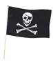 Klassische Piraten Totenkopf Fahne 30 x 45cm Produktbild-Vorschau 2