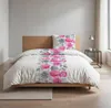 Seersucker Bettwäsche Baumwolle Blumen Grau Bunt 135x200 Produktbild-Vorschau 4