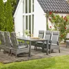 Siena Garden Dining Tisch Silva 220x100 cm anthrazit/wood Produktbild-Vorschau 8