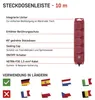 Steckdosenleiste 10 m / 4 Steckdosen / Schalter / rot / Gummi-Neopren / 1,5 mm2 Anteprima dell’immagine prodotto
