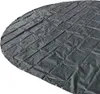 A dark-colored pool cover laid out on a white background. Produktbild-Vorschau