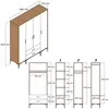 Skye Decor, Kumsal PTP - Noyer, Anthracite, Armoire, Noyer, Voir les images du produit 6