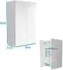 szafka łazienkowa 50 x 80cm wisząca do łazienki cała biała Podgląd zdjęcia produktu 4