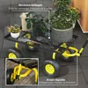 Outsunny Gartentransportwagen Handwagen 4 Räder 94L x 48,5B Produktbild-Vorschau 8