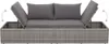 vidaXL Gartenbett Grau 195×60 cm Poly Rattan Produktbild-Vorschau 6