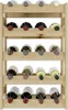 A wooden wine rack filled with wine bottles. Náhled obrázku produktu