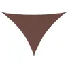 vidaXL Sun Sail Oxford Fabric Triangular 5x5x6 m Brown Náhled obrázku produktu 8