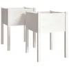 vidaXL Bac à plantes 2 pcs. Blanc 50x50x70 cm Pin massif Voir les images du produit 1