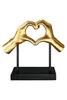 Gilde Skulptur, Herz, "Amour", Händemotiv, Kunstharz, Anteprima dell’immagine prodotto 1