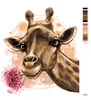 Zuty - Malen nach Zahlen - GIRAFFE MIT GERBERA, 40x50 cm, Produktbild-Vorschau 4