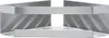 A silver corner shelf with two tiers. Produktbild-Vorschau