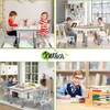 XMTECH Table pour enfants 80×60cm avec 2 chaises Ensemble Voir les images du produit 7