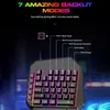 ZELURXX Einhand Gaming Tastatur 40 Tasten RGB Beleuchtung Produktbild-Vorschau 5