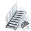 Stahltreppe 8 Stufen bis Höhe 160 cm, Laufbreite : 110 cm Produktbild-Vorschau 2