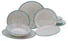 CreaTable, 17837, Stella Bunt, Tellerset 12-tlg, Steingut Produktbild-Vorschau 1