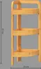 5Five Simply Smart Étagère d'angle à 3 niveaux, Étagère de Voir les images du produit 21