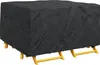 vidaXL Copridivano nero a tinta unita 150 x 150 x 75 cm Anteprima dell’immagine prodotto 2