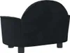 Hundebett Schwarz 66x40x45 cm Samt Produktbild-Vorschau 5