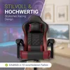Ergonomická herní židle, černá/červená, polštářky, Náhled obrázku produktu 10
