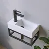 AQUABATOS Hängewaschbecken Keramik Waschtisch Produktbild-Vorschau 6