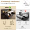 OKWISH Lit coffre 180x200 cm - Lit double capitonné avec Voir les images du produit 9