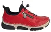 Rieker  Damenschuhe Schnürschuhe Sportive Rot Freizeit Productafbeelding-voorbeeld 38