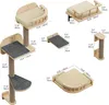 7tlg. Kletterwand Katzen Set, Katzenmöbel mit Kratzbäume, Produktbild-Vorschau 3