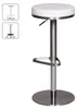 Barhocker WL1.294 Weiß Edelstahl verstellbare Sitzhöhe 360° drehbar Produktbild-Vorschau