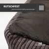 Katzenbett Cordstoff mit Spielkugelset, Farbe:grau, Produktbild-Vorschau 6