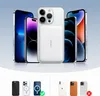 A collage of iPhones and a white power bank, with smaller images of phone cases at the bottom. Náhľad obrázku produktu