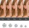 set di orecchini a perno in argento 925 con zirconi, Anteprima dell’immagine prodotto 2