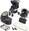 Babygo Kombikinderwagen Style 3in1 schwarz/rosegold Produktbild-Vorschau 1