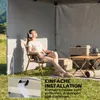 3-teiliges Set Seitenteile mit Reißverschluss für 3 x 3 m Produktbild-Vorschau 7