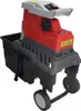 A red and gray electric garden shredder with a black collection bin, shown from a three-quarter front angle on a white background. Anteprima dell’immagine prodotto