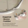 Close-up of a shower door mechanism with hands demonstrating a feature. Anteprima dell’immagine prodotto