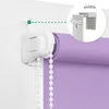Close-up of a roller blind installation, showing the mounting bracket and a measurement guide. Produktbild-Vorschau