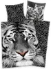 Súprava posteľnej bielizne biely tiger 135 x 200 cm 80 x 80 Náhľad obrázku produktu 1