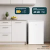 homeX Kühlschrank mit Gefrierfach klein, Mini Produktbild-Vorschau 6
