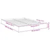 vidaXL Struttura letto grigio cemento 140x200 cm materiale Anteprima dell’immagine prodotto 7