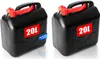 BigDean 2x Benzinkanister 20L mit flexiblem Ausgießer Produktbild-Vorschau 1