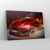 Bild auf Leinwand - Leinwandbild - Auto Flammen Rot - Produktbild-Vorschau 4