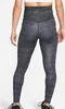 NIKE W Nk One Df Hr 7/8 Tght Aop Leggings Damen schwarz M Produktbild-Vorschau 14
