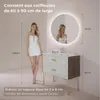 S'AFIELINA miroir de salle de bain LED rond miroir de salle Voir les images du produit 2