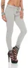 Damen Jeggings Hüfthose  Grau Meliert XL/42 Produktbild-Vorschau 2
