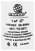 Label on an electronic component, likely a capacitor. Produktbild-Vorschau