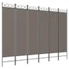 vidaXL 6-tlg. Paravent Anthrazit 240x200 cm Stoff Produktbild-Vorschau 1