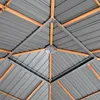 TOOLPORT Gazebo da giardino 4x4 m look legno, tetto Hardtop Anteprima dell’immagine prodotto 5