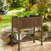 Relaxdays – podwyższona grządka, folia, półka, wys. x szer. Podgląd zdjęcia produktu 2